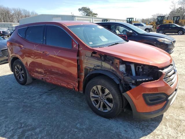 5XYZT3LB1GG340081 - 2016 HYUNDAI SANTA FE S ORANGE photo 4