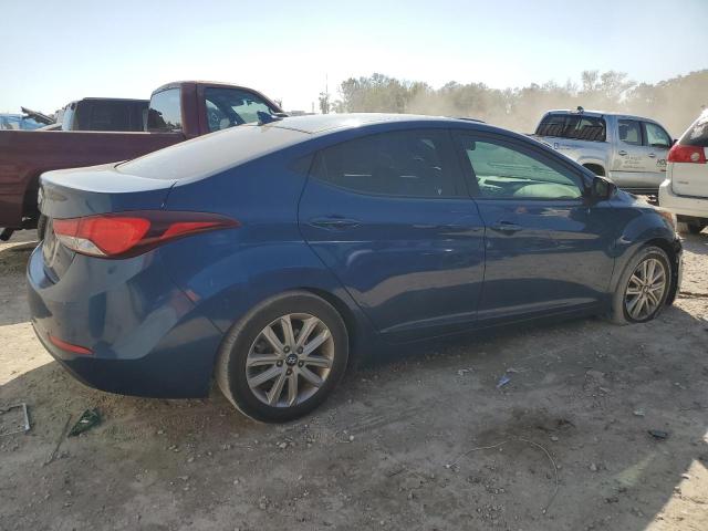 KMHDH4AE9FU300421 - 2015 HYUNDAI ELANTRA SE BLUE photo 3