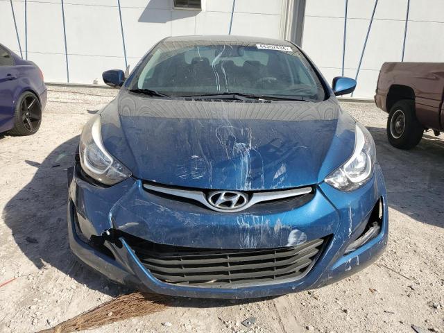 KMHDH4AE9FU300421 - 2015 HYUNDAI ELANTRA SE BLUE photo 5