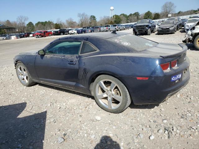 2G1FC1EV1A9168550 - 2010 CHEVROLET CAMARO LT BLUE photo 2