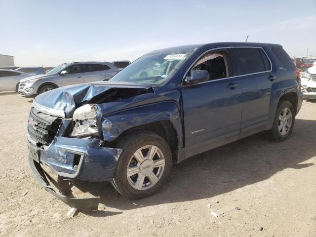 2GKALMEK8G6134435 - 2016 GMC TERRAIN SLE BLUE photo 1