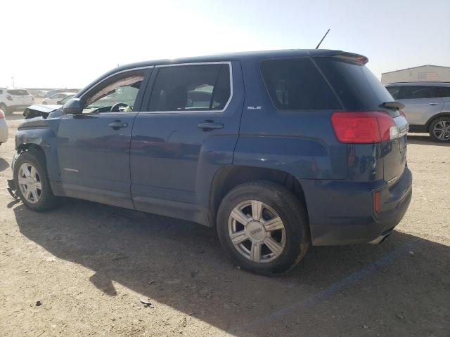 2GKALMEK8G6134435 - 2016 GMC TERRAIN SLE BLUE photo 2