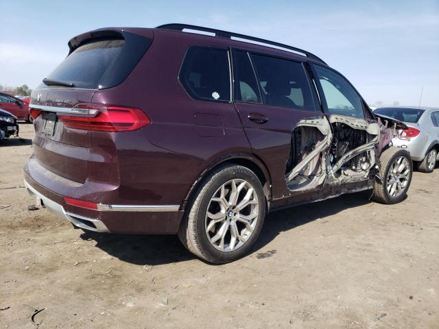 5UXCW2C00N9K63299 - 2022 BMW X7 XDRIVE40I BURGUNDY photo 3