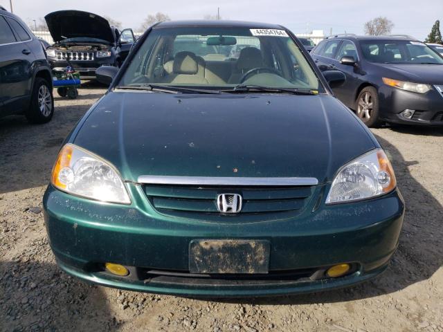 1HGES15561L071456 - 2001 HONDA CIVIC LX GREEN photo 5