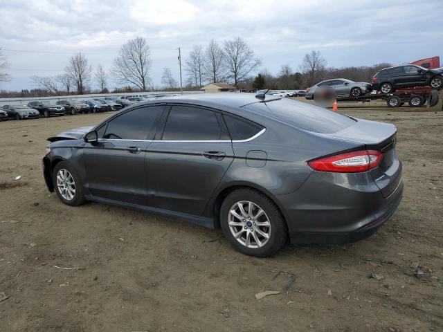 1FA6P0G70F5114820 - 2015 FORD FUSION S GRAY photo 2