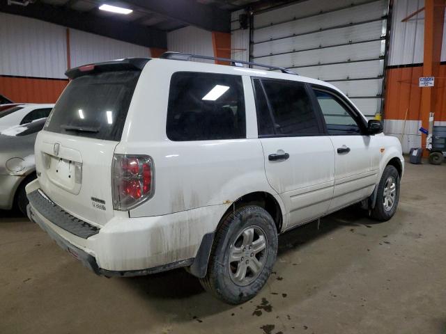 2HKYF18177H001227 - 2007 HONDA PILOT LX WHITE photo 3