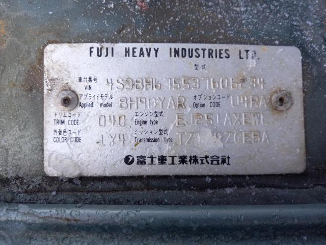 4S3BH675537606234 - 2003 SUBARU LEGACY OUTBACK AWP 绿色 照片 12