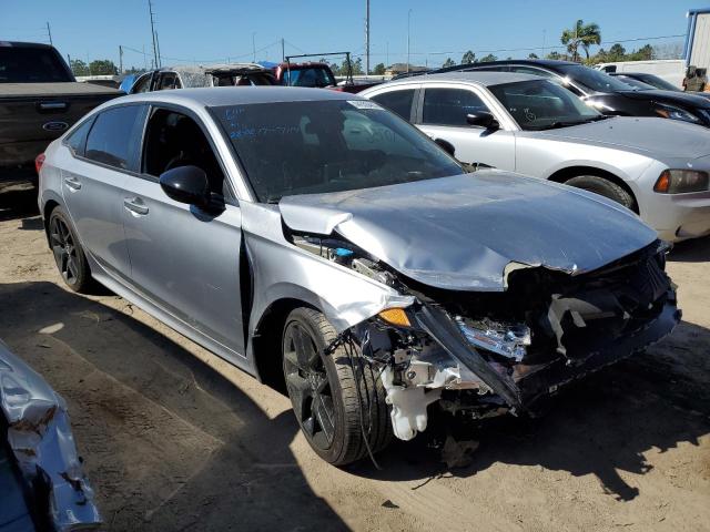 2HGFE2F58NH553221 - 2022 HONDA CIVIC SPORT SILVER photo 4