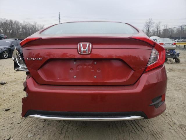 2HGFC2F60KH527383 - 2019 HONDA CIVIC LX BURGUNDY photo 6