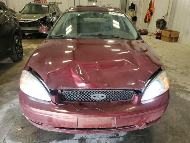 1FAFP56U46A219288 - 2006 FORD TAURUS SEL MAROON photo 5