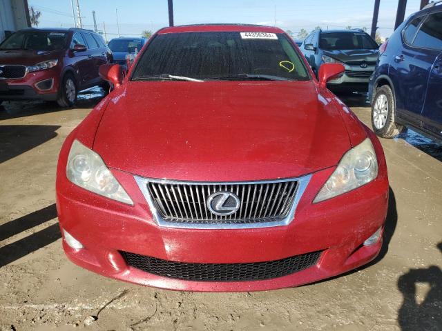 JTHBK262595104666 - 2009 LEXUS IS 250 BURGUNDY photo 5