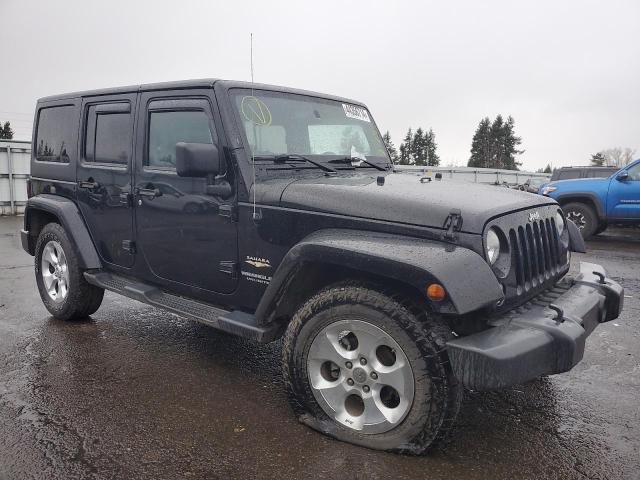 1C4BJWEG1EL258760 - 2014 JEEP WRANGLER U SAHARA BLACK photo 4