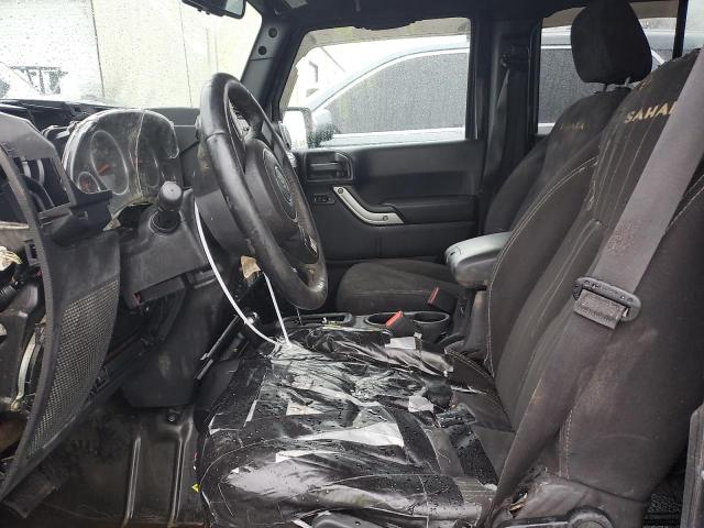 1C4BJWEG1EL258760 - 2014 JEEP WRANGLER U SAHARA BLACK photo 7