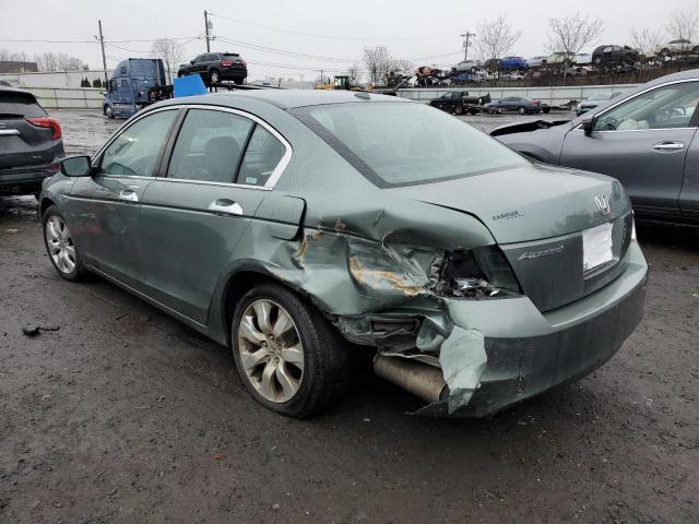 1HGCP36838A034609 - 2008 HONDA ACCORD EXL GREEN photo 2