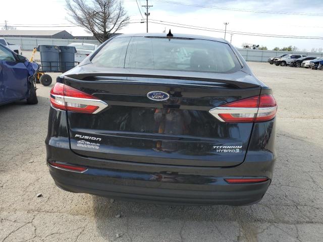 3FA6P0RU0KR144636 - 2019 FORD FUSION TITANIUM BLACK photo 6