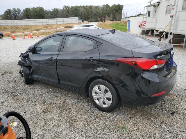 5NPDH4AE7GH671576 - 2016 HYUNDAI ELANTRA SE BLACK photo 2