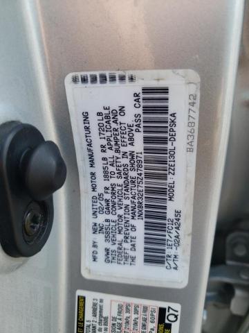 1NXBR32E75Z478971 - 2005 TOYOTA COROLLA CE SILVER photo 12