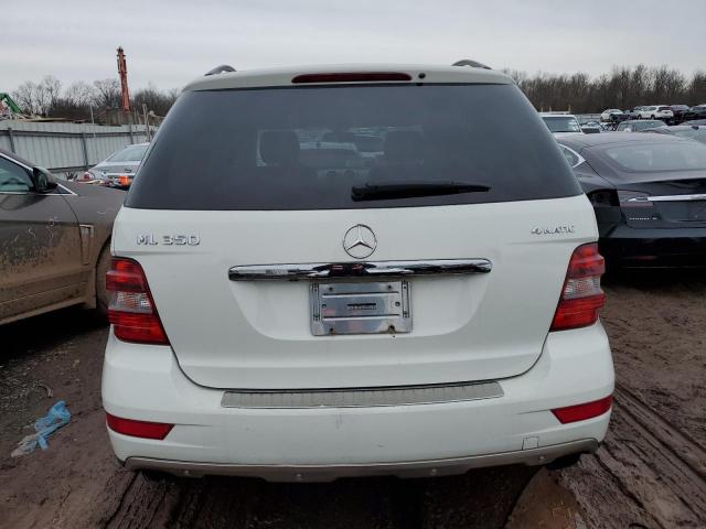 4JGBB86E39A529398 - 2009 MERCEDES-BENZ ML 350 WHITE photo 6