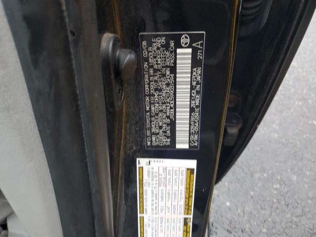 JTDBL40E599031594 - 2009 TOYOTA COROLLA BASE BLACK photo 12