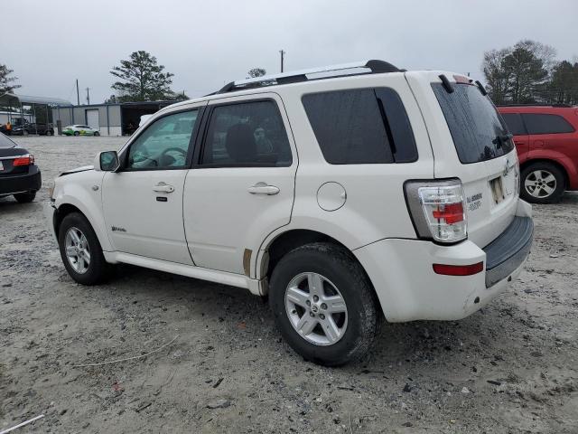 4M2CU29349KJ24861 - 2009 MERCURY MARINER HYBRID WHITE photo 2