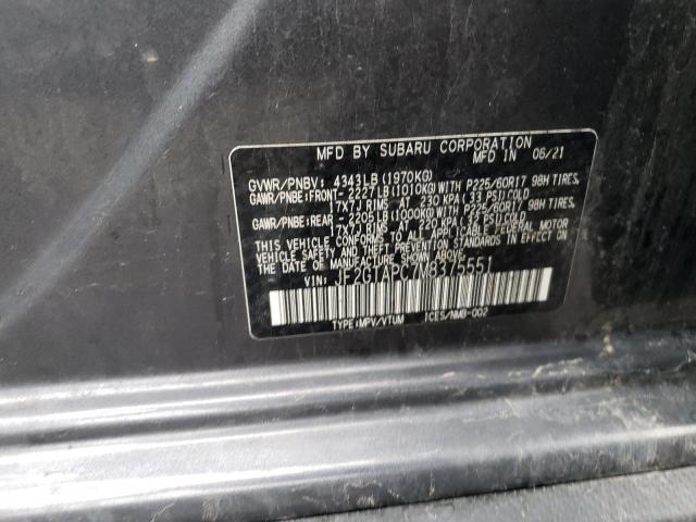 JF2GTAPC7M8375551 - 2021 SUBARU CROSSTREK PREMIUM 灰色 照片 12