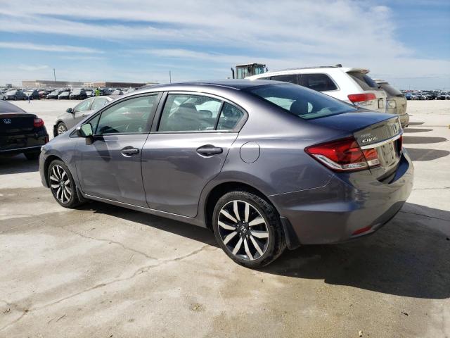 19XFB2F91EE249329 - 2014 HONDA CIVIC EXL ნაცრისფერი ფოტო 2
