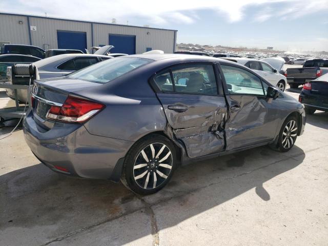 19XFB2F91EE249329 - 2014 HONDA CIVIC EXL ნაცრისფერი ფოტო 3