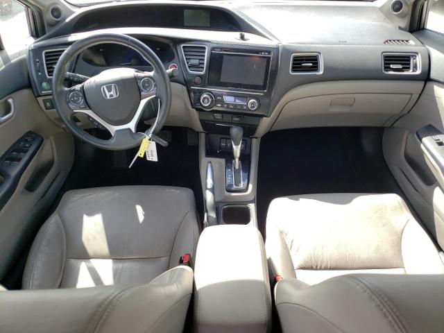 19XFB2F91EE249329 - 2014 HONDA CIVIC EXL ნაცრისფერი ფოტო 8