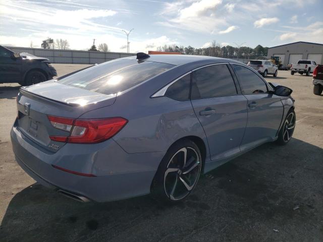 1HGCV2F39NA025476 - 2022 HONDA ACCORD SPORT GRAY photo 3