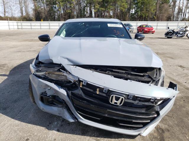 1HGCV2F39NA025476 - 2022 HONDA ACCORD SPORT GRAY photo 5