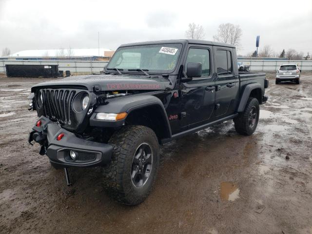 1C6JJTBGXNL155875 - 2022 JEEP GLADIATOR RUBICON BLACK photo 1