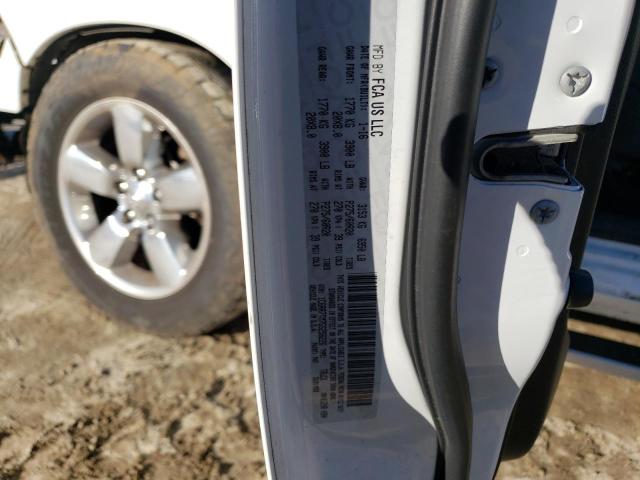 1C6RR7TM7GS256226 - 2016 RAM 1500 SLT WHITE photo 12