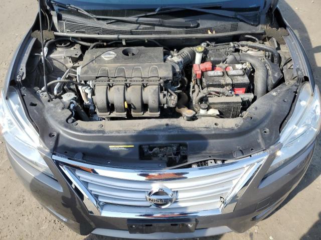 3N1AB7AP1FY235334 - 2015 NISSAN SENTRA S GRAY photo 11