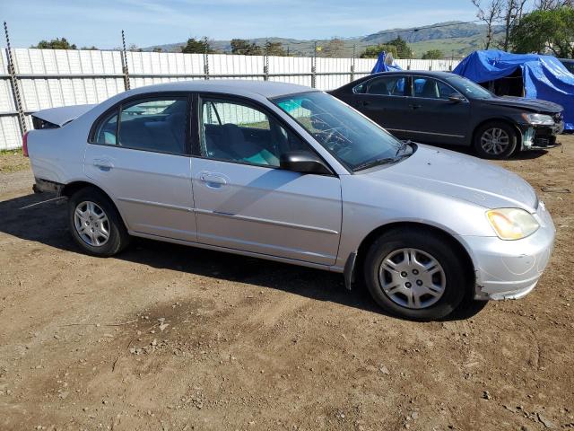 1HGES16532L081622 - 2002 HONDA CIVIC LX SILVER photo 4