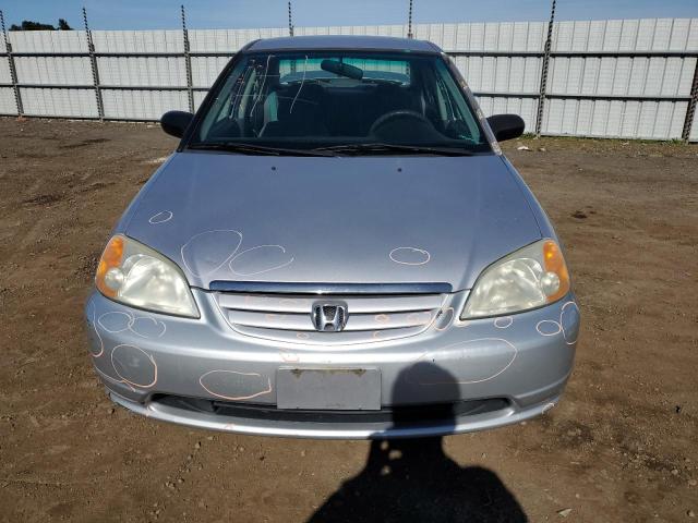 1HGES16532L081622 - 2002 HONDA CIVIC LX SILVER photo 5