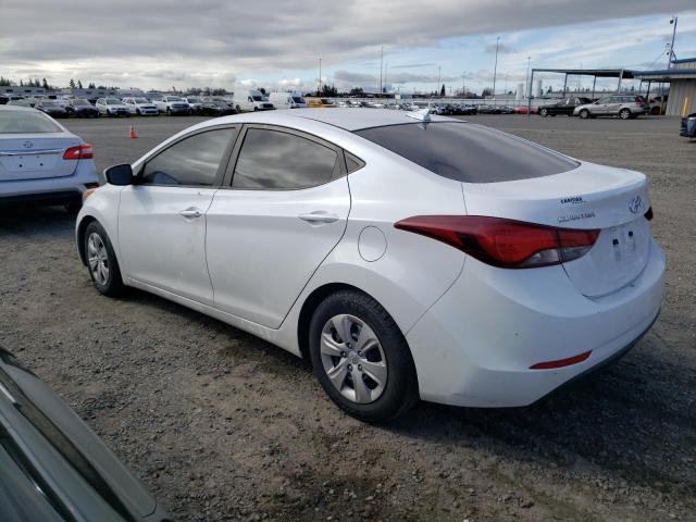 5NPDH4AE1GH663294 - 2016 HYUNDAI ELANTRA SE WHITE photo 2