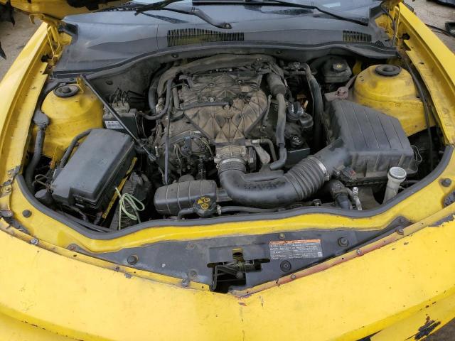 2G1FC1E36D9209614 - 2013 CHEVROLET CAMARO LT YELLOW photo 11