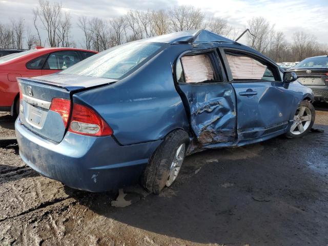 2HGFA16639H509776 - 2009 HONDA CIVIC LX-S BLUE photo 3