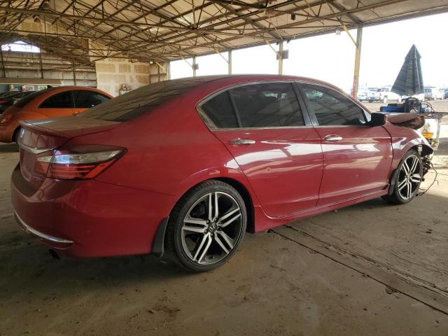 1HGCR2F52GA225916 - 2016 HONDA ACCORD SPORT RED photo 3