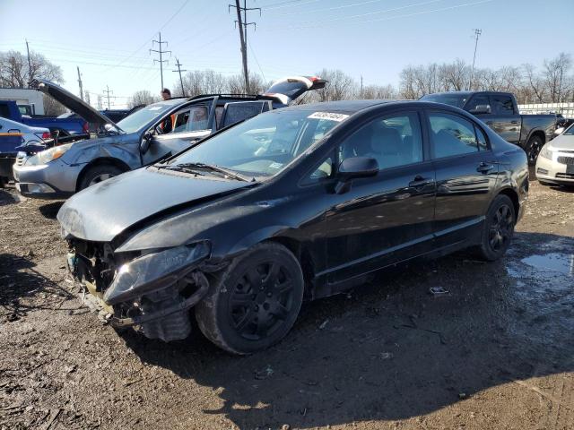 2HGFA1F54BH517480 - 2011 HONDA CIVIC LX BLACK photo 1