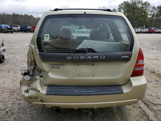 JF1SG65654H737860 - 2004 SUBARU FORESTER 2.5XS GOLD photo 6