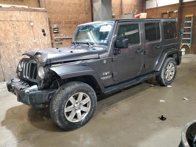 1C4HJWEGXGL147377 - 2016 JEEP WRANGLER U SAHARA GRAY photo 1