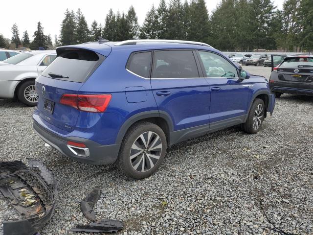 3VVWX7B28NM063799 - 2022 VOLKSWAGEN TAOS SE BLUE photo 3