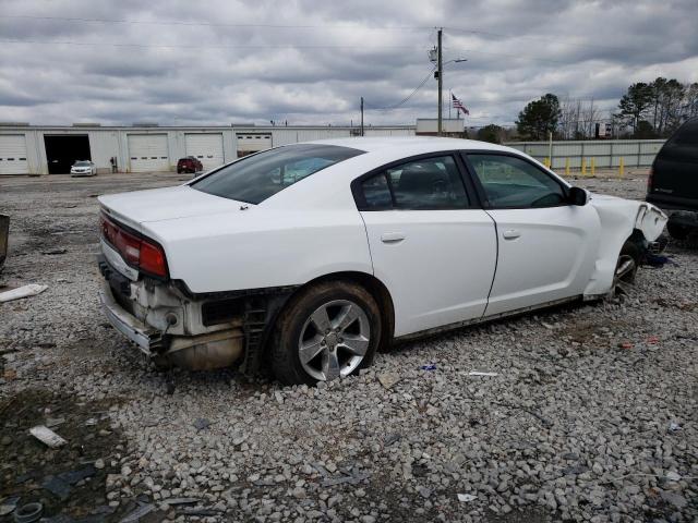 2B3CL3CG2BH567311 - 2011 DODGE CHARGER WHITE photo 3