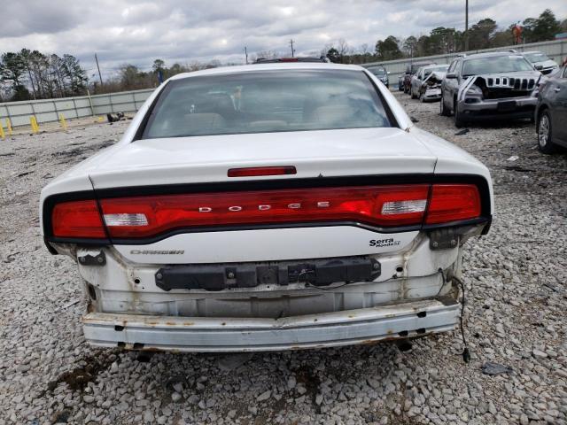 2B3CL3CG2BH567311 - 2011 DODGE CHARGER WHITE photo 6