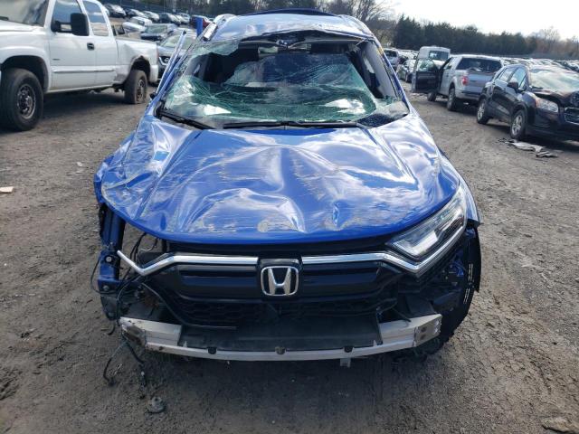 7FARW2H97ME011416 - 2021 HONDA CR-V TOURING BLUE photo 5