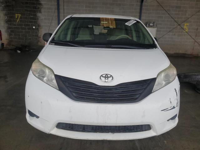 5TDKA3DC9BS007704 - 2011 TOYOTA SIENNA BASE WHITE photo 5