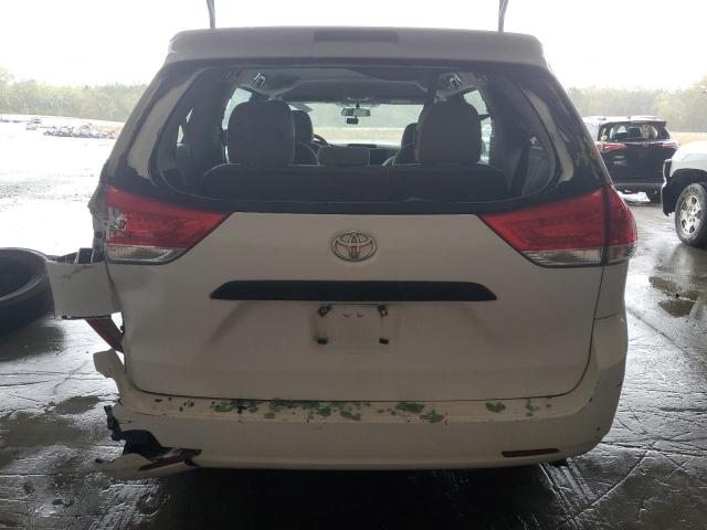 5TDKA3DC9BS007704 - 2011 TOYOTA SIENNA BASE WHITE photo 6