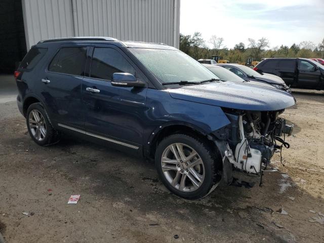 1FM5K7F82GGC54960 - 2016 FORD EXPLORER LIMITED BLUE photo 4