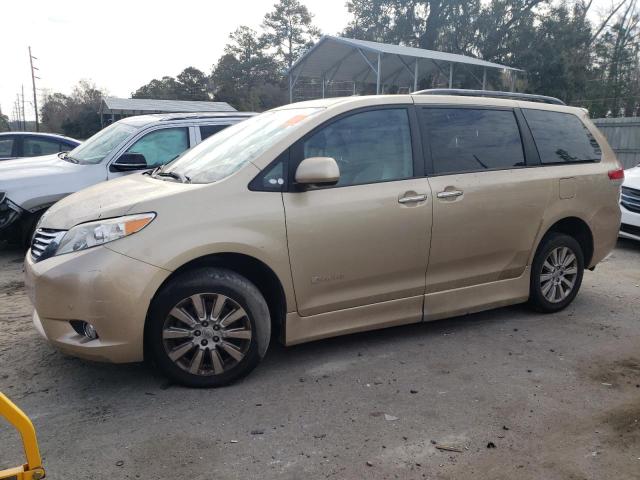 5TDYK3DC6BS028923 - 2011 TOYOTA SIENNA XLE GOLD photo 1